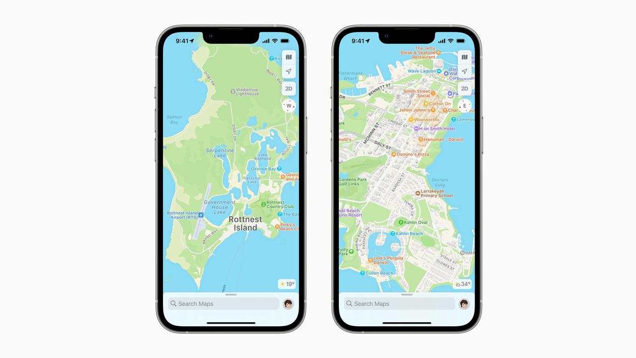 Apple Maps' upgrade shows Sydney in a lot more detail.