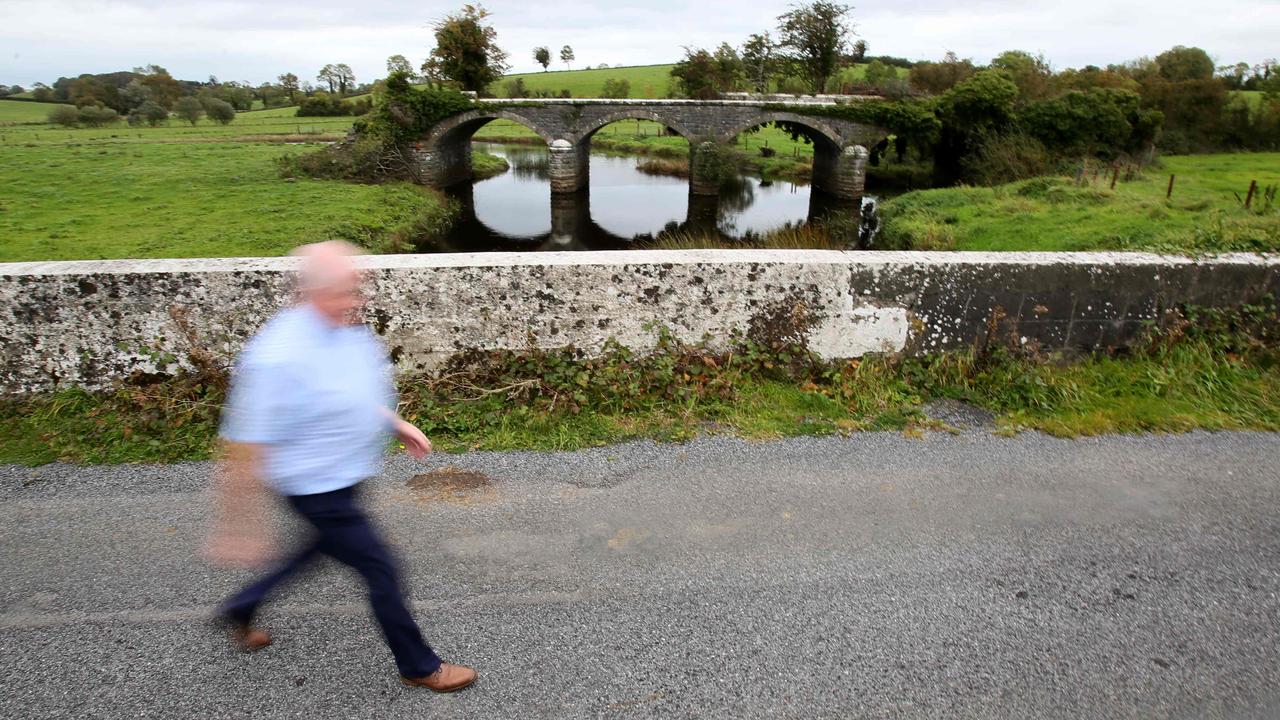 But this is where the real power struggle is happening — at the Irish border. Picture: Paul Faith/AFP