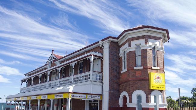 A man was allegedly assaulted outside the City View Hotel in Ipswich on Monday night.