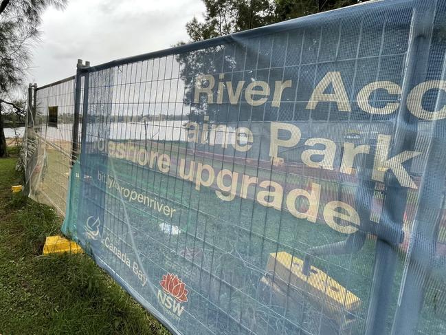 Rhodes residents are protesting Canada Bay's delayed upgrade of Mcllwaine Park.