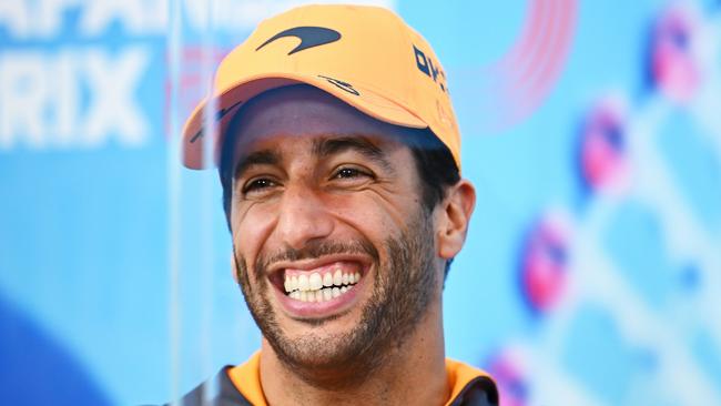 SUZUKA, JAPAN - OCTOBER 06: Daniel Ricciardo of Australia and McLaren attends the Drivers Press Conference during previews ahead of the F1 Grand Prix of Japan at Suzuka International Racing Course on October 06, 2022 in Suzuka, Japan. (Photo by Clive Mason/Getty Images)