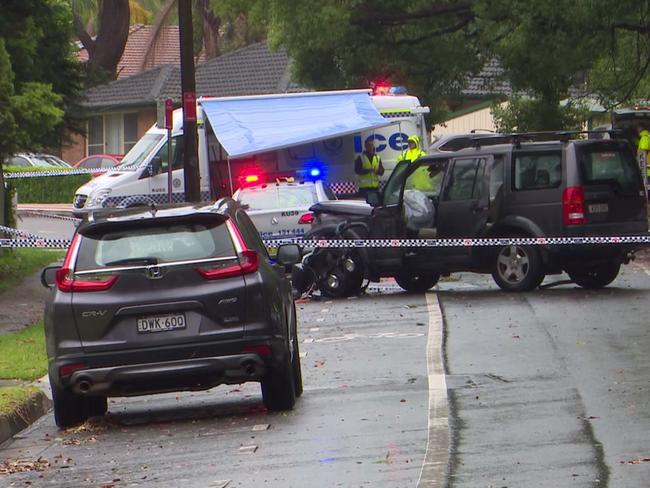 The crash occured at The Esplanade in Thornleigh.. Picture: TNV