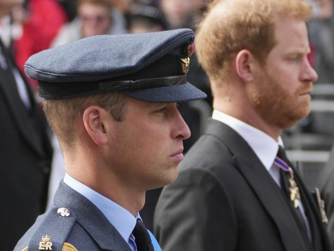 Prince Harry’s relationship with Prince William remains strained. Picture: Getty Images