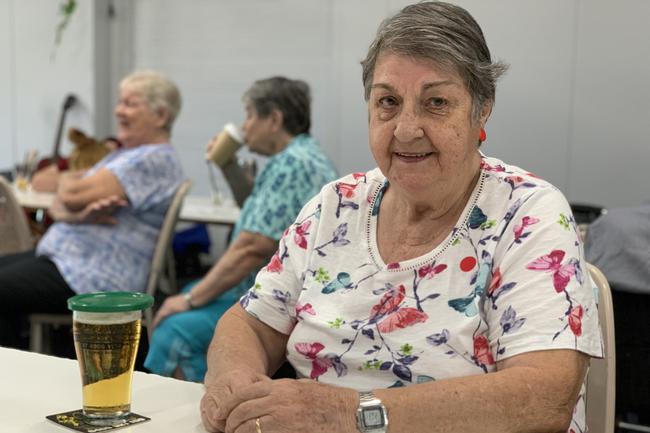 Meg Little sits and enjoys the music at the Sarina Country Music Family Afternoon. Picture: Duncan Evans