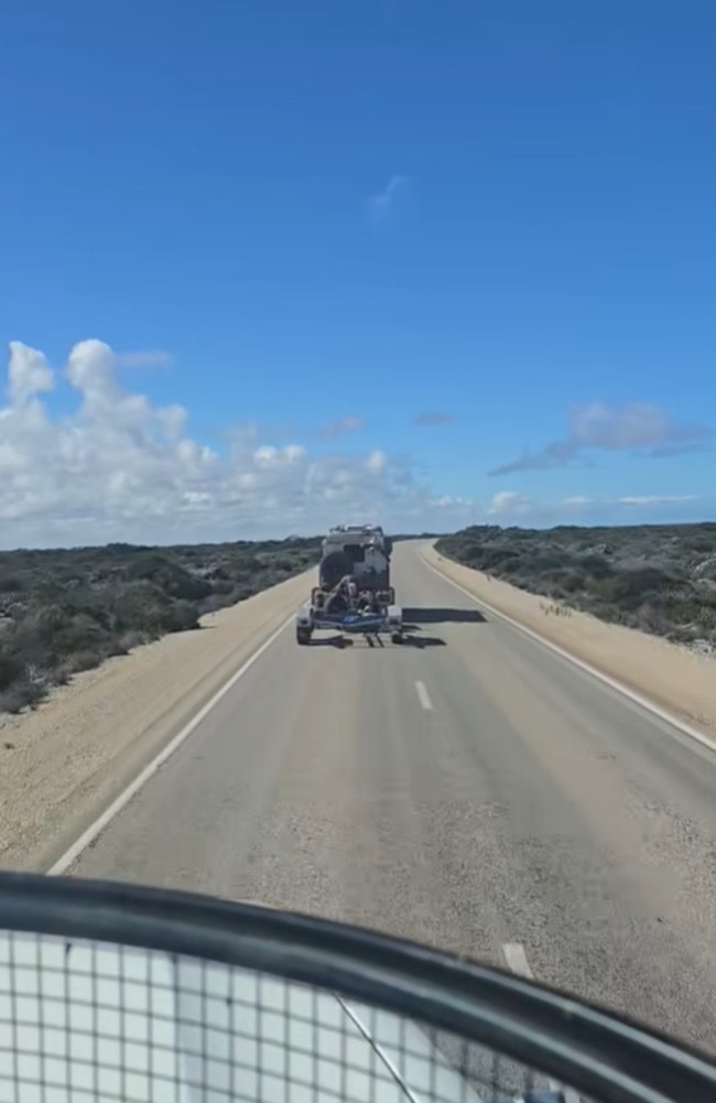 He said motorists should not slow down. Picture: Facebook/TheDroneWay