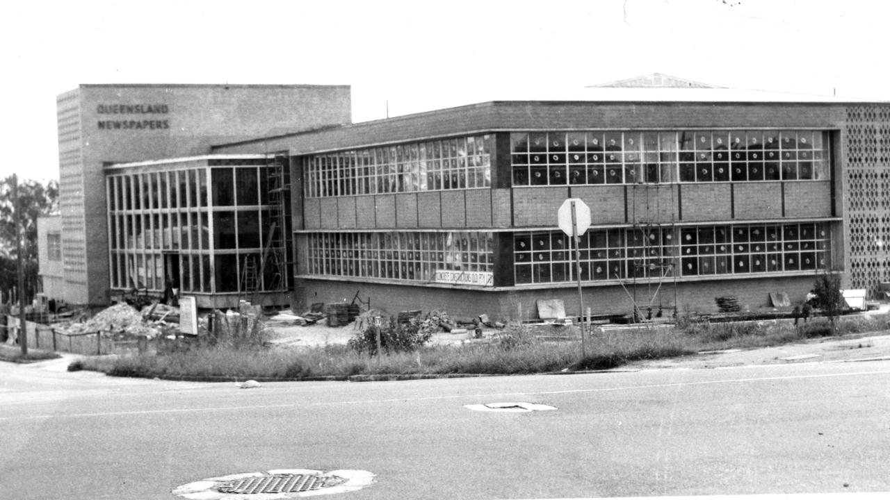 Construction of new Queensland Newspapers premises at Bowen Hills in April, 1963.