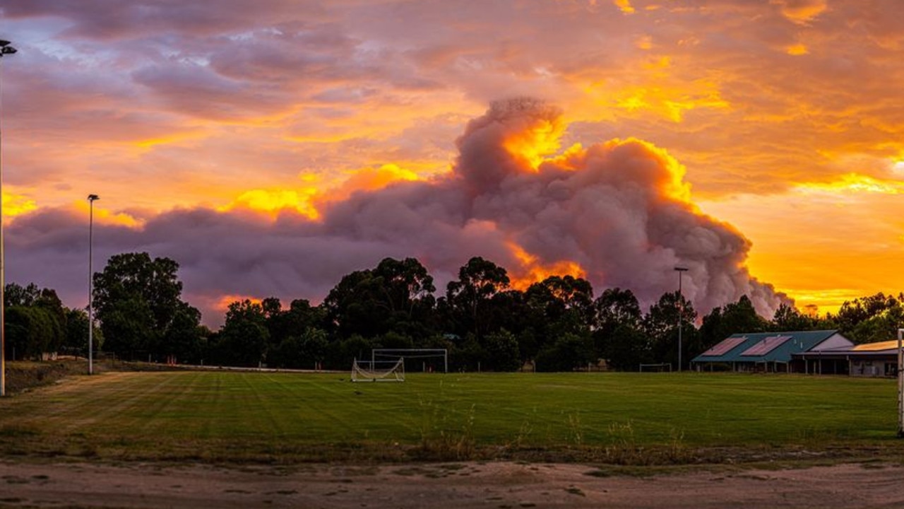 The view from Woodside Oval. Picture: John Adams