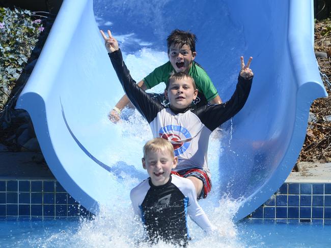 Grafton Aquatic Centre waterslide.Photo Adam Hourigan / The Daily Examiner