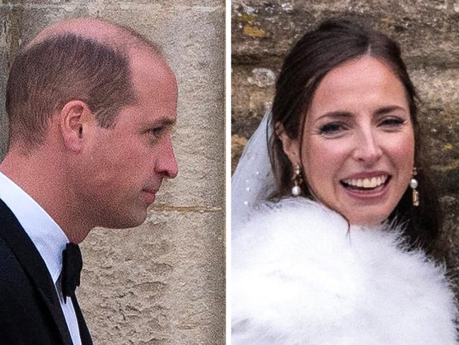 Prince William at the wedding.