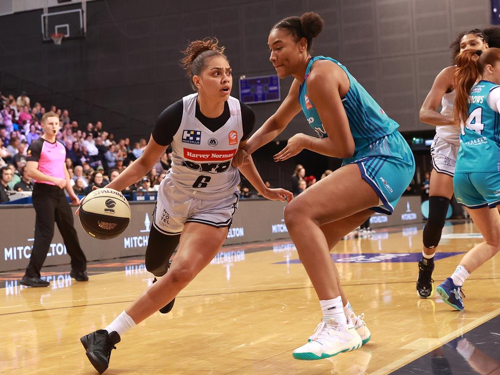 Shaneice Swain is showing signs of a breakout year in the WNBL after missing most of last season. Picture: Kelly Defina/Getty Images