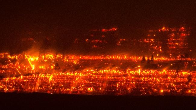 Morwell open cut coal fire Photo by Chris Morley