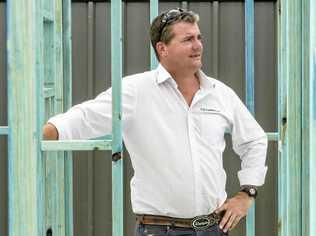 Managing director GJ Gardner Homes Grafton Micah Middelbosch stands in the frames of another house they are building in Junction Hill. Picture: Adam Hourigan