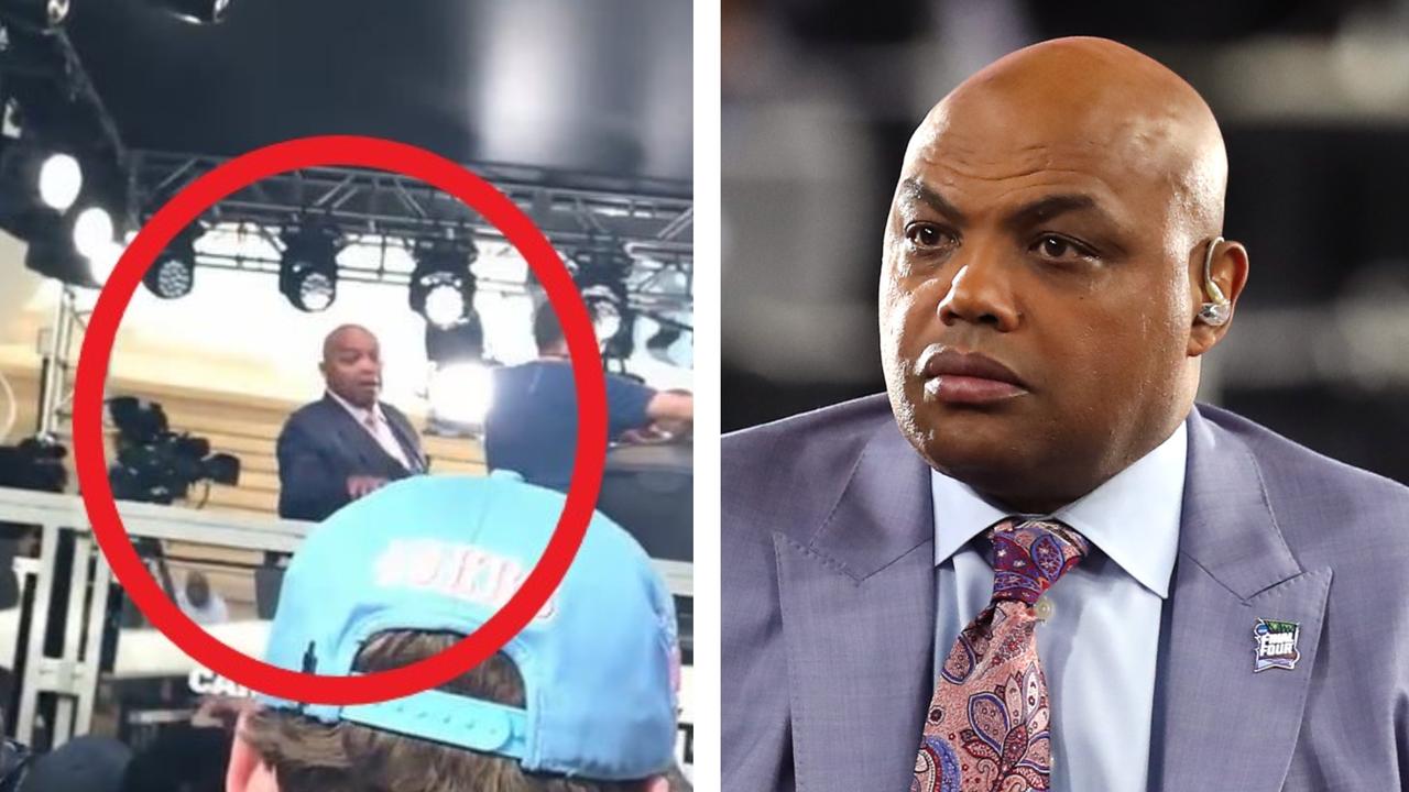 Charles Barkley had a foul-mouthed sledge for a Warriors fan. Picture: Supplied