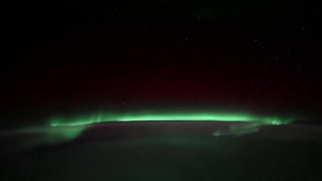 Space stations captures northern lights 250 miles above Earth