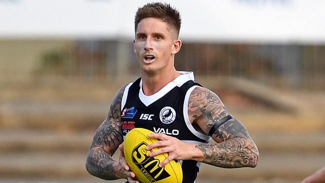 Hamish Hartlett featured in a SANFL practice match as he builds toward a senior return. Picture: Tom Huntley. 