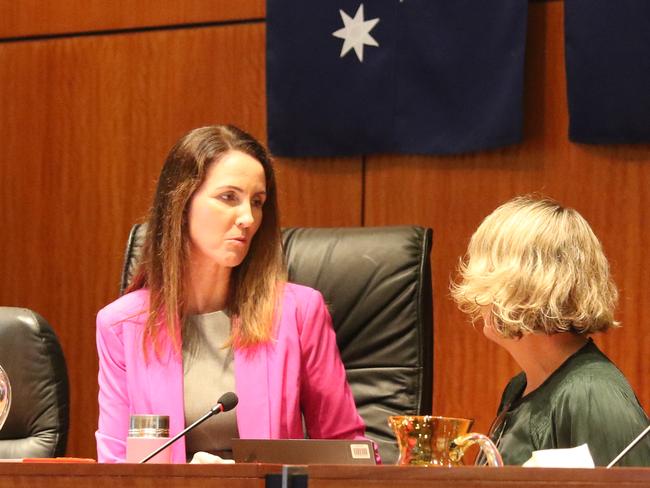 Cairns mayor Amy Eden has denied she discussed CEO Mica Martin's dismissal with incoming chief executive John Andrejic at a meeting in March. Mr Andrejic was appointed at a special meeting on Wednesday. Picture: Samuel Davis