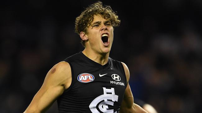 Charlie Curnow has flourished under David Teague. Picture: AAP