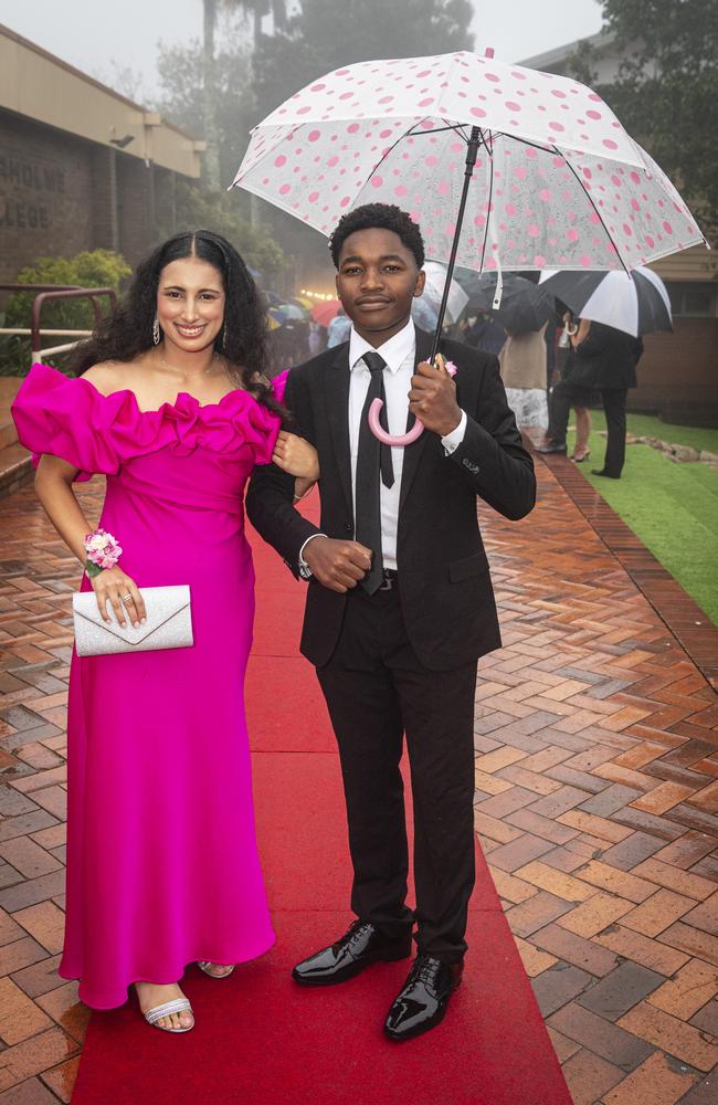 Hannah Kassab and partner Tawana Ngorima at Fairholme College formal, Wednesday, March 27, 2024. Picture: Kevin Farmer