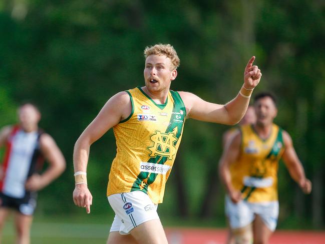 Jackson Calder as Southern Districts v St Mary's in the Men's Premier League.Picture GLENN CAMPBELL