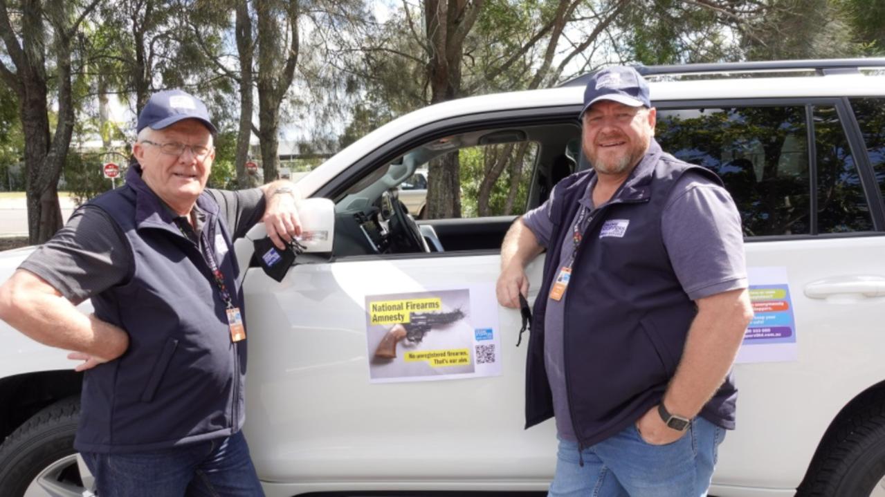 Crime Stoppers has partnered with a The Outpost Arms and Munitions to promote a permanent national firearms amnesty, visiting Emerald on Monday, August 23, as part of a state-wide regional road trip.