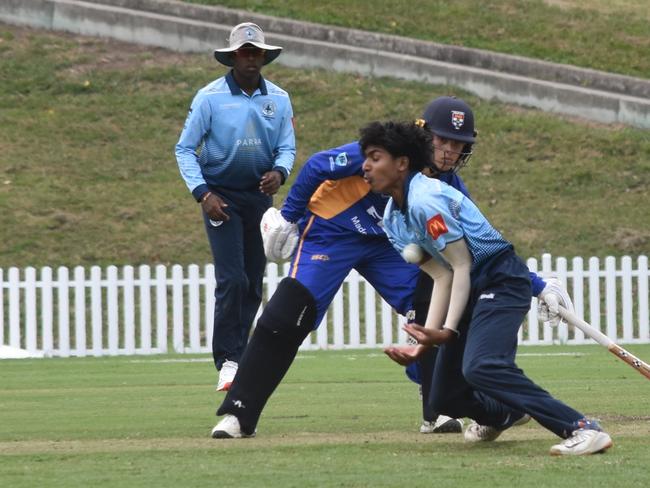 Leon Cooray shows not every went Parramatta’s way at Sydney Uni. Picture: Sean Teuma