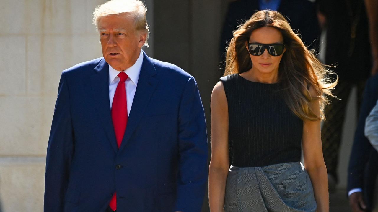 Donald Trump and his wife Melania. Picture: Eva Marie Uzcategui/AFP