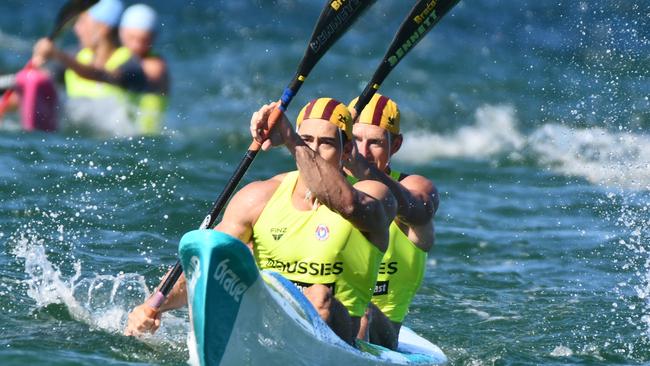 Gallery: The double ski was one of the most anticipated events of the 2021 Australian surf life saving championships. Pic: HarvPix.