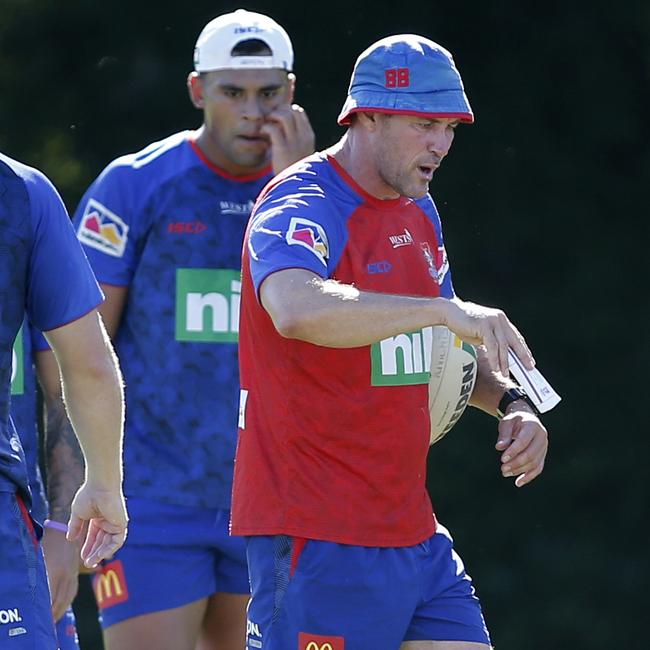 Kristian Woolf, former assistant and stand-in coach of the Newcastle Knights is a leading contender to take over from Maguire. Picture: AAP Image/Darren Pateman