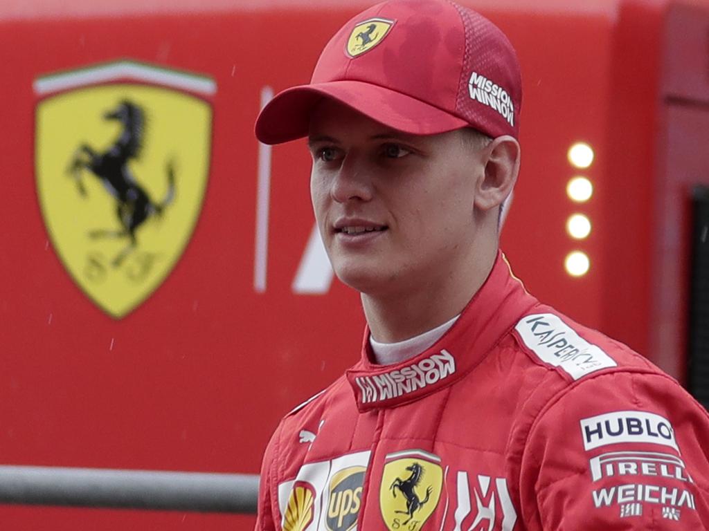 A Schumacher in Ferrari red — it just looks right.