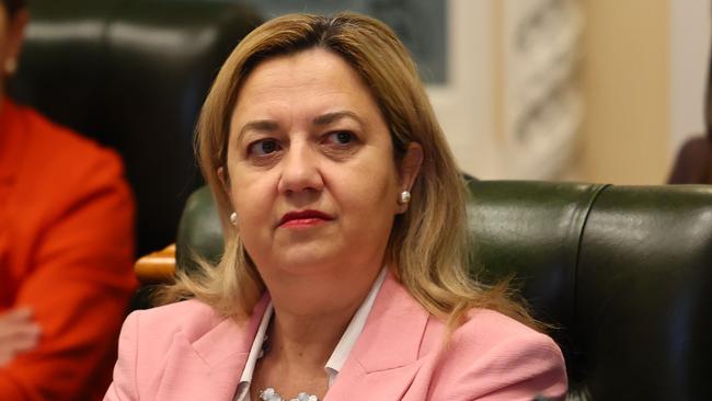 BRISBANE, AUSTRALIA - NewsWire Photos OCTOBER 10, 2023: Queensland Premier Annastacia Palaszczuk during the parliamentary sitting in Brisbane. Picture: NCA NewsWire/Tertius Pickard