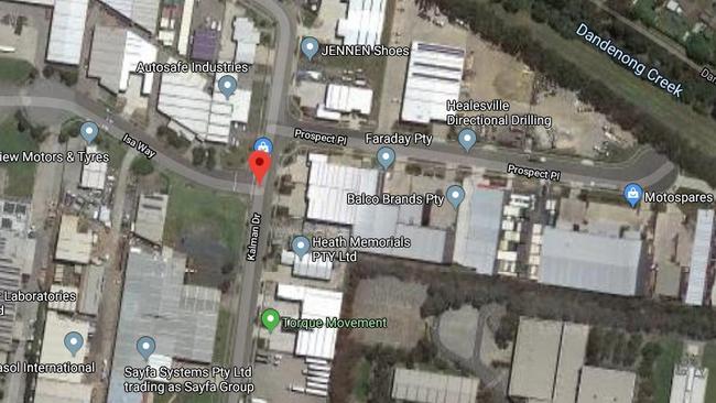 Police are appealing for information on a single-vehicle car crash on Kalman Drive, Boronia.