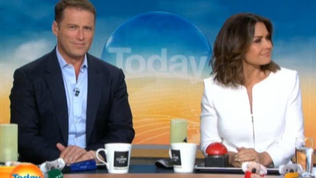 Today Show host Karl Stefanovic wore the same suit for a year. Picture: Nine 