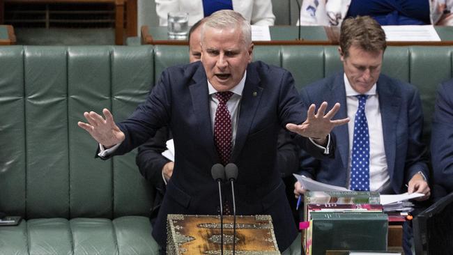 Deputy Prime Minister during Question Time in the House of Representatives in Parliament House in Canberra. Picture: Gary Ramage