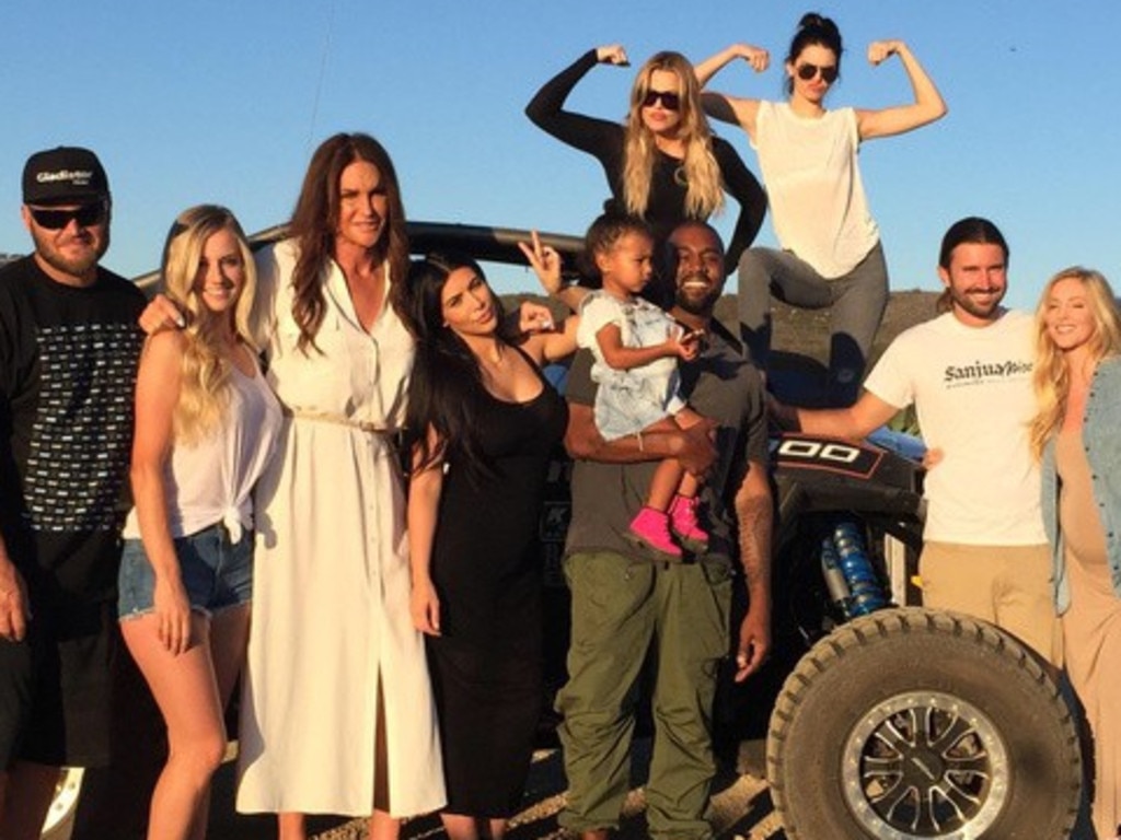 Caitlyn Jenner with her family. Picture: Instagram