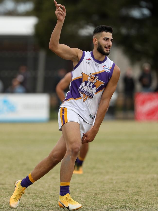 Saad El-Hawli in action for Altona. Picture: Local Legends Photography