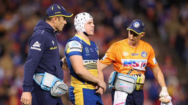 Reed Mahoney first hurt his shoulder in Round 13 against Newcastle. Picture; Ashley Feder/Getty Images