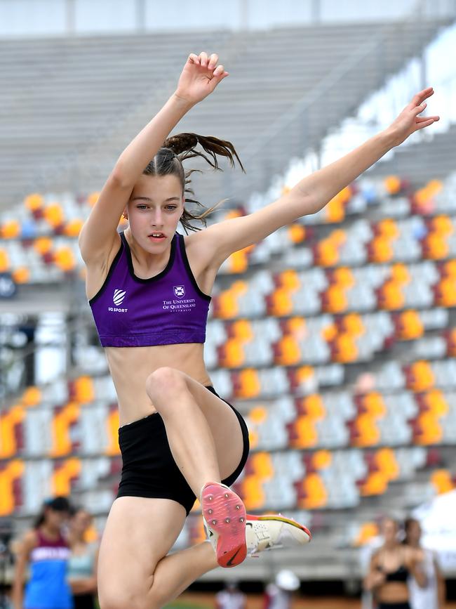 The Queensland All Schools track and field championships at QSAC. Saturday November 2, 2024. Picture, John Gass