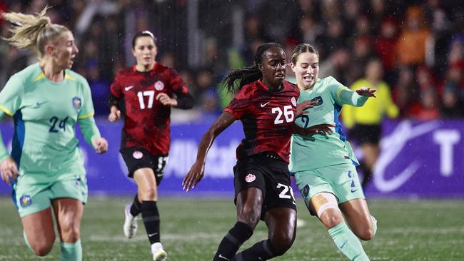 A second string Matildas side was no match for Canada. (Photo by Jeff Vinnick/Getty Images for Football Australia)