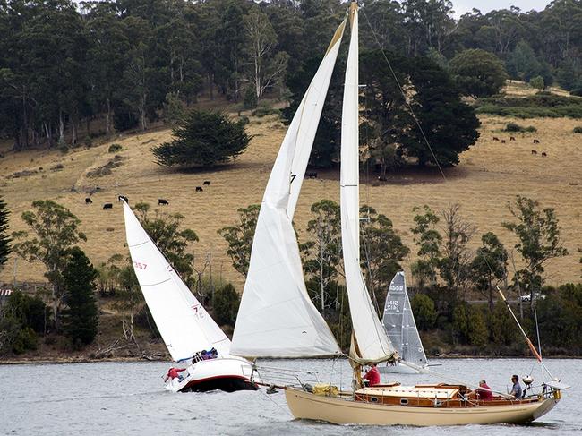 The famous America’s Cup challenger Gretel II. Photo Jessica Coughlan.