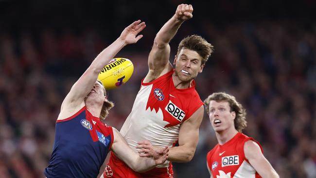 Dane Rampe believes superstar teammate Lance Franklin is primed for a big match in Saturday’s preliminary final. Picture: Phil Hillyard