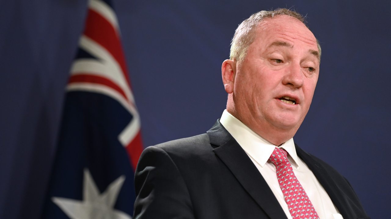SYDNEY, AUSTRALIA - NewsWire Photos February 5, 2022: 
Barnaby Joyce , Deputy Prime Minister apologises to the Prime Minister over leaked text messages.
Picture: NCA NewsWire / Jeremy Piper