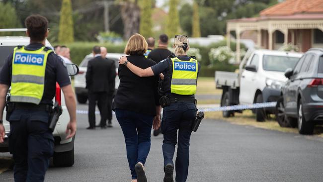 Police comforted Latorre’s family after he was murdered out the front of his Greenvale housel. PICTURE: NCA Newswire / Nicki Connolly