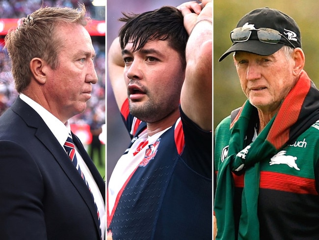 Trent Robinson, Brandon Smith and Wayne Bennett. Photo: Supplied.