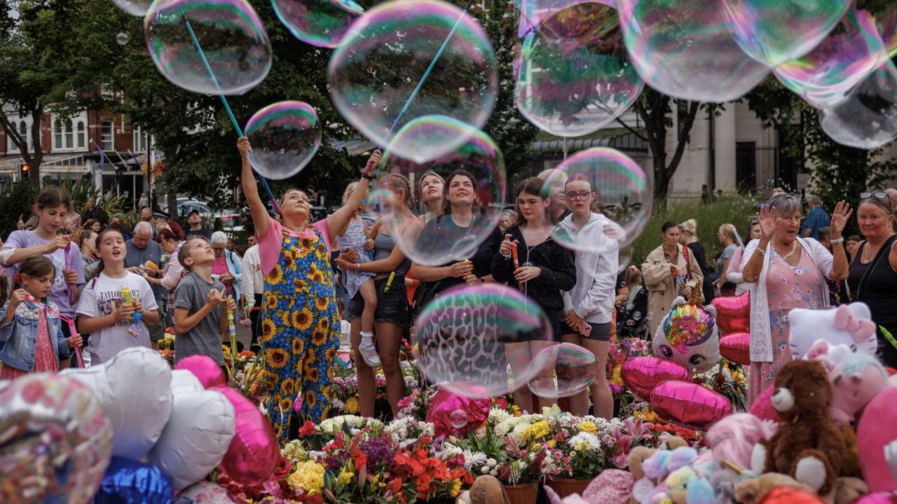 A vigil was held for the victims of the Southport attack. Picture: Dan Kitwood/Getty Images