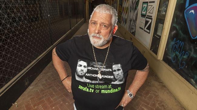 Mick Gatto has a reputation as a hard man and once dreamt of being a boxer. Picture: Rob Leeson