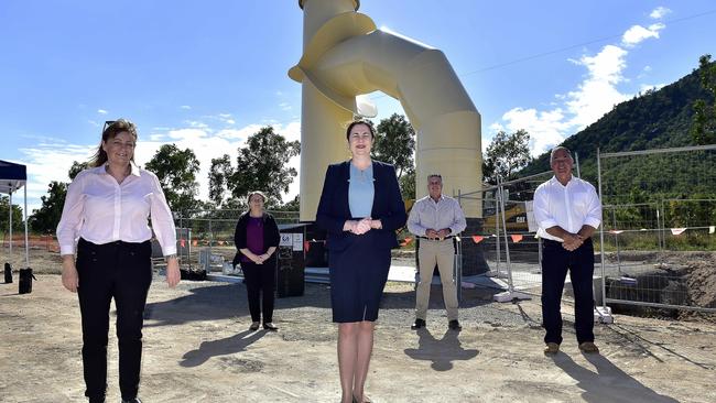 Queensland Premier Annastacia Palaszczuk visited Townsville on Tuesday to unveil the completed Stage one of the Haughton Pipeline. PICTURE: MATT TAYLOR.