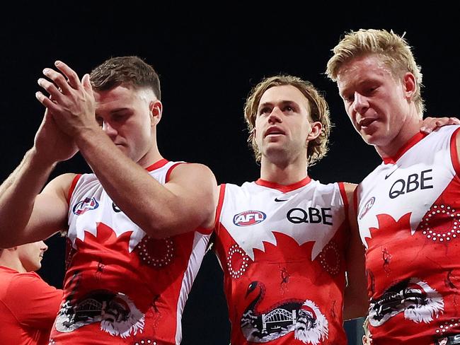 The Swans are footy’s hottest team. (Photo by Mark Metcalfe/AFL Photos/via Getty Images)