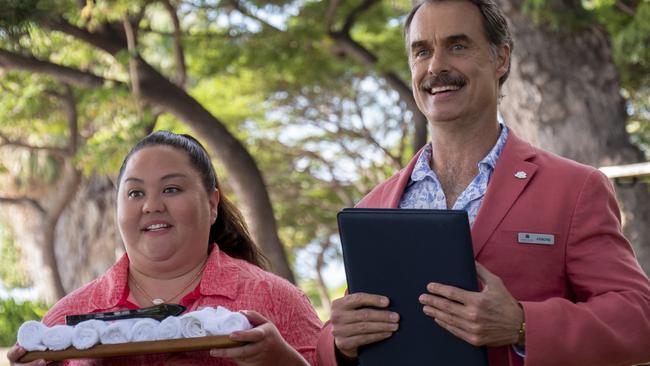 The White Lotus, starring Australia’s Murray Bartlett (right), is nominated for best limited series.