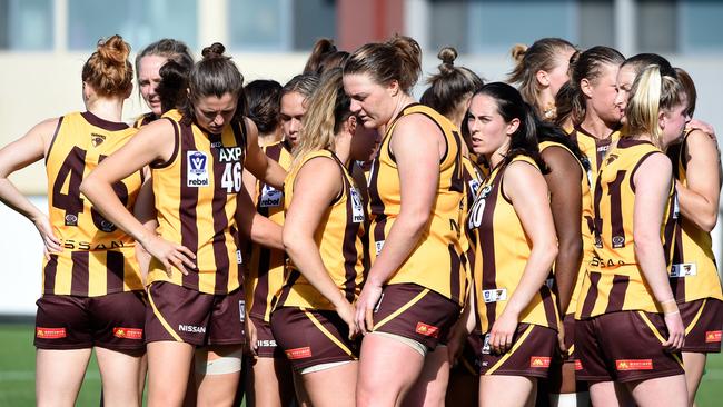 Hawthorn has a team in the VFLW, but is yet to enter the AFLW competition. Picture: Steve Tanner