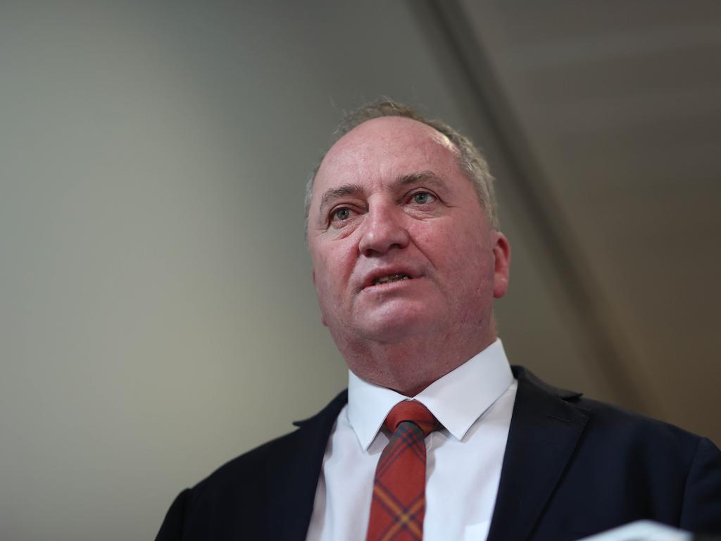 Nationals Leader Barnaby Joyce says he won’t force his party room to agree to net zero. Picture: Gary Ramage / NCA NewsWire